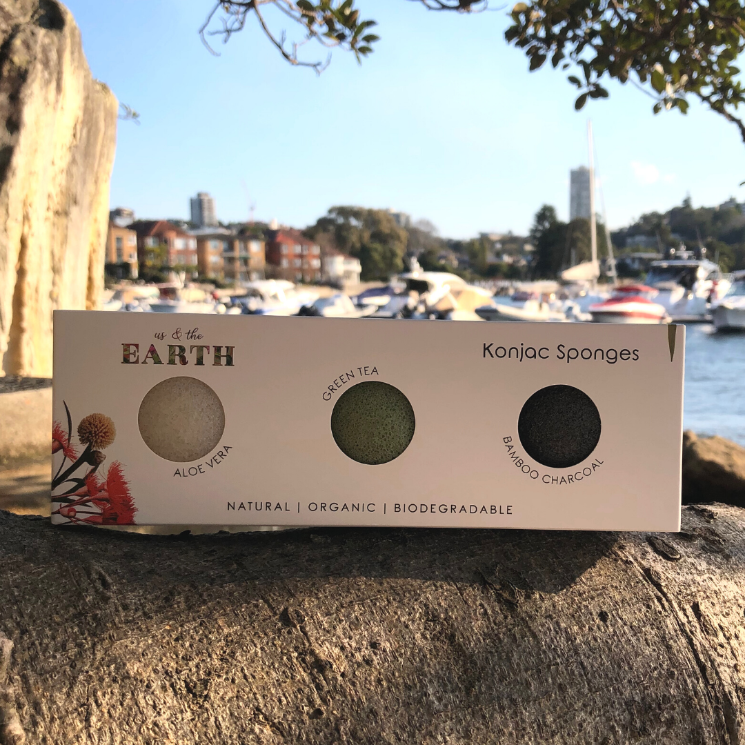 Us + The Earth | Konjac Sponge -  TRIO IN A BOX