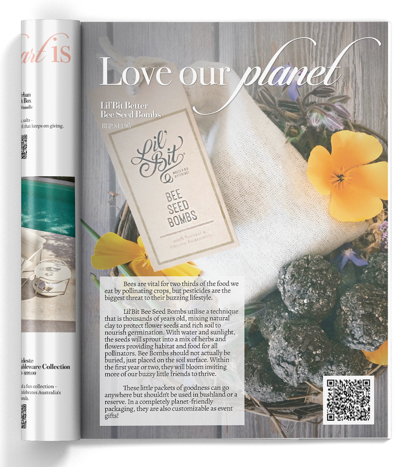 Lil'Bit Better | Bee & Beneficial Insect Seed Balls - 3 or 6 Pack - Organic