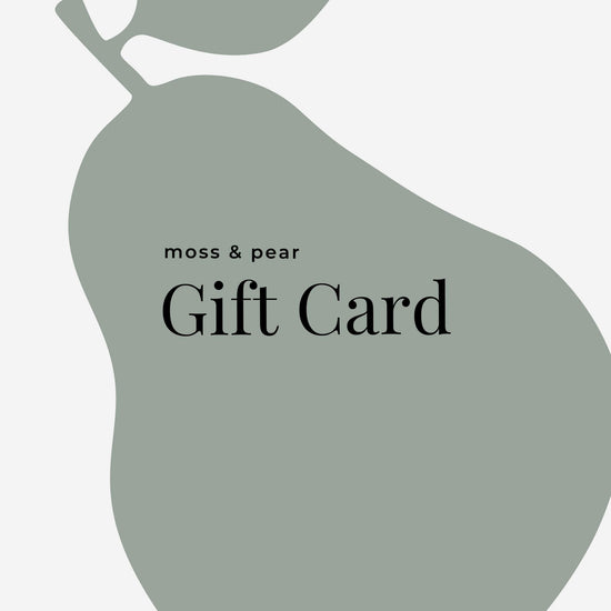 gift card moss & pear online card with picture of green pear
