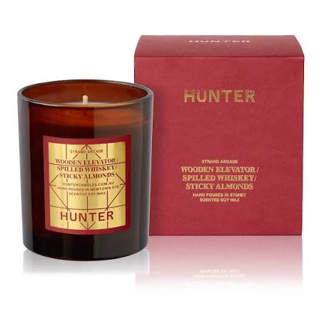 Hunter Candles | THE STRAND | wooden elevator + sticky almonds + spilled whiskey