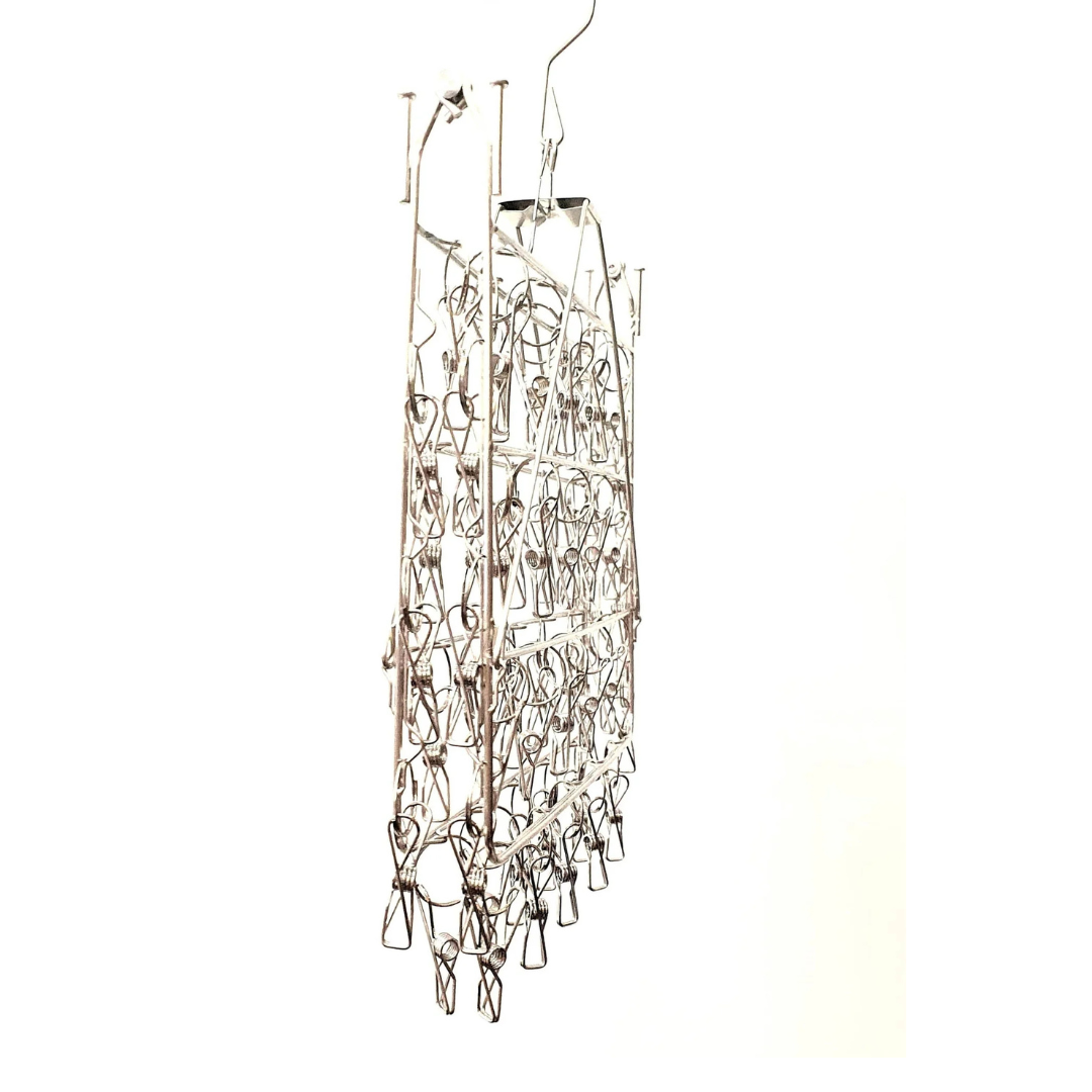 Bare & Co. | 316 Grade Stainless Steel Compact Peg Hanger - Rectangle Design - 52 pegs