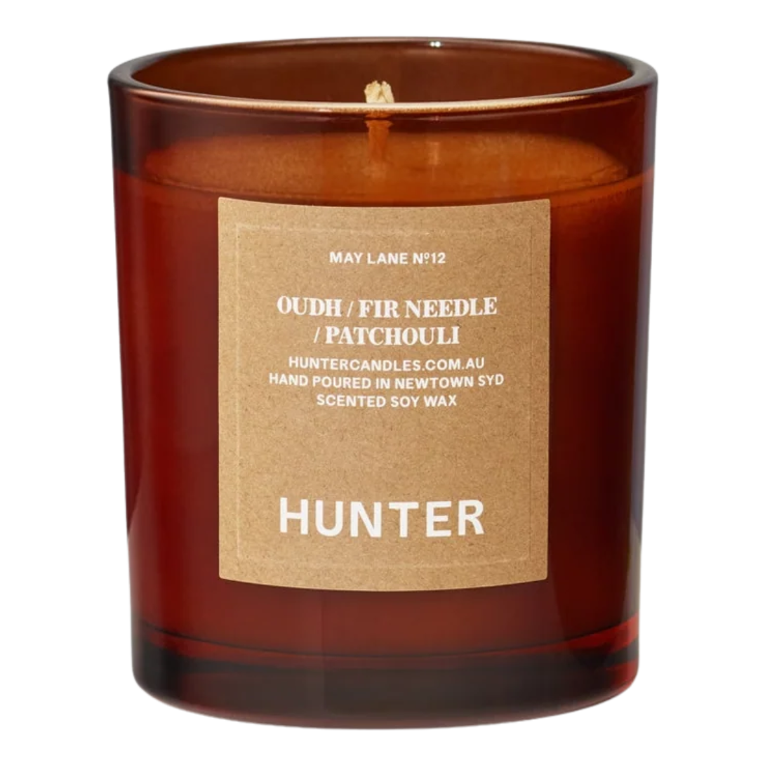 Hunter Candles | MAY LANE | oudh + fir needle + patchouli