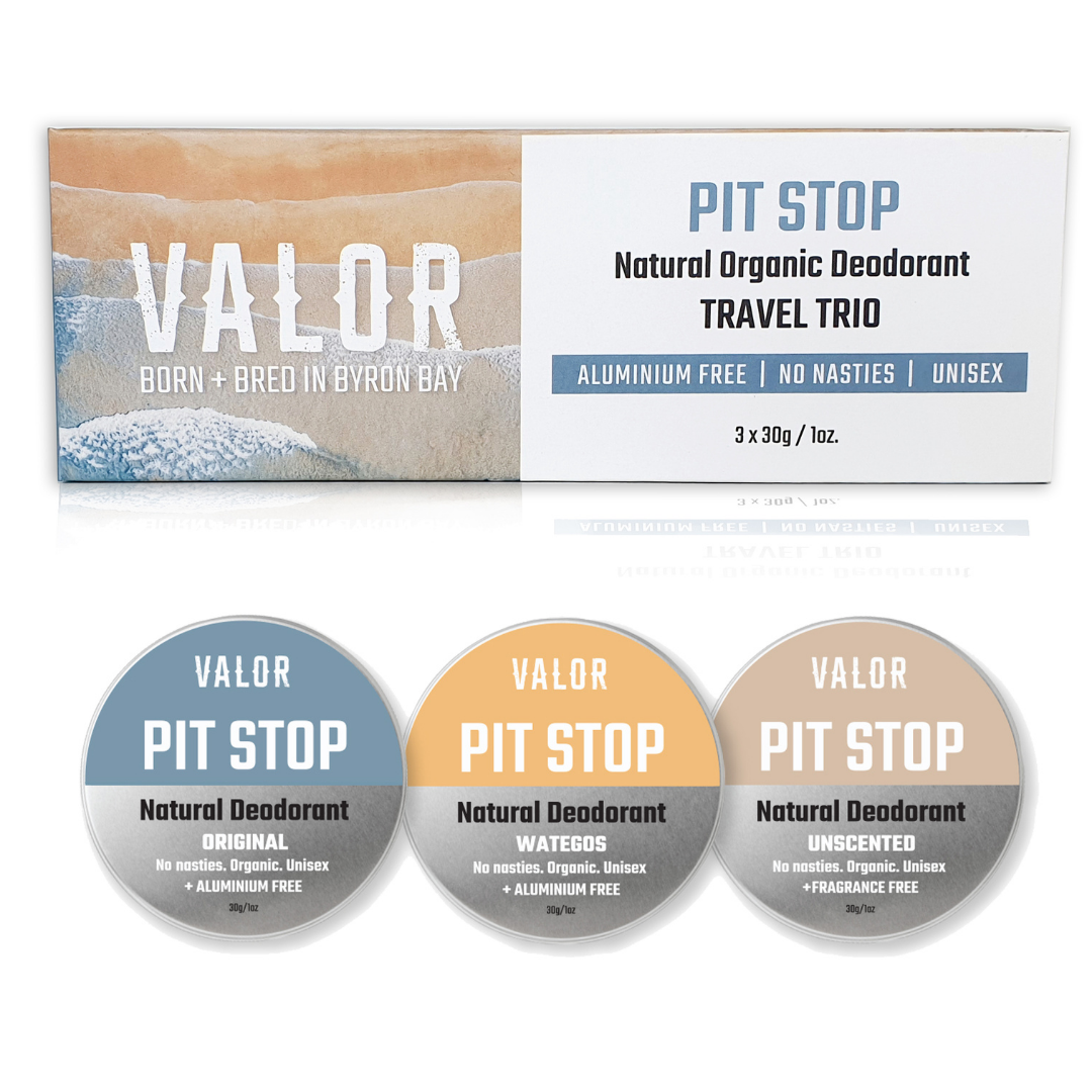 Valor Organics | Pit Stop Deodorant Travel Trio