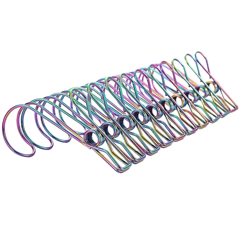 Bare & Co. | Stainless Steel Hook Pegs - 316 Marine Grade - Rainbow (10 Pack)