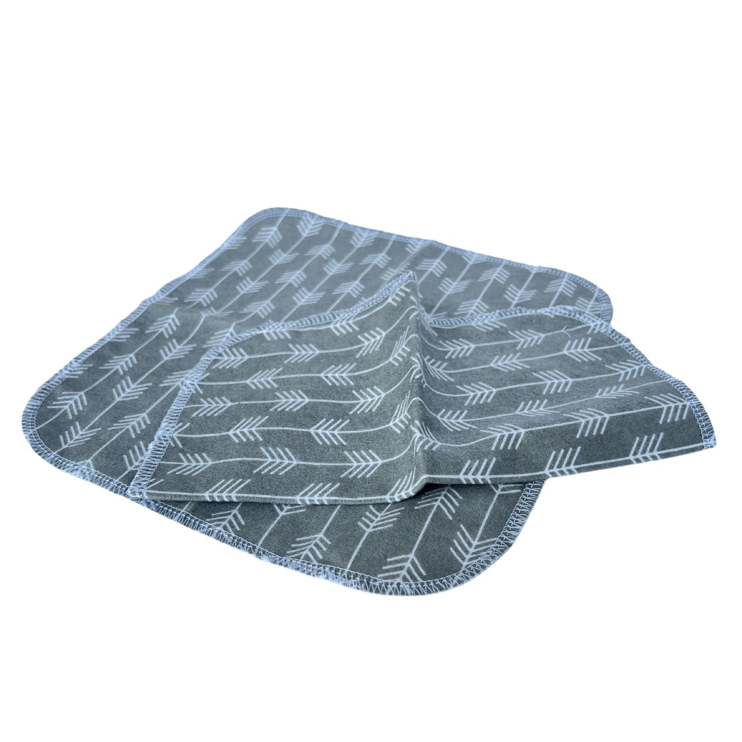 Planet Revive unpaper towels reusable kitchen wipes, pack of 6. Grey arrow  flannel