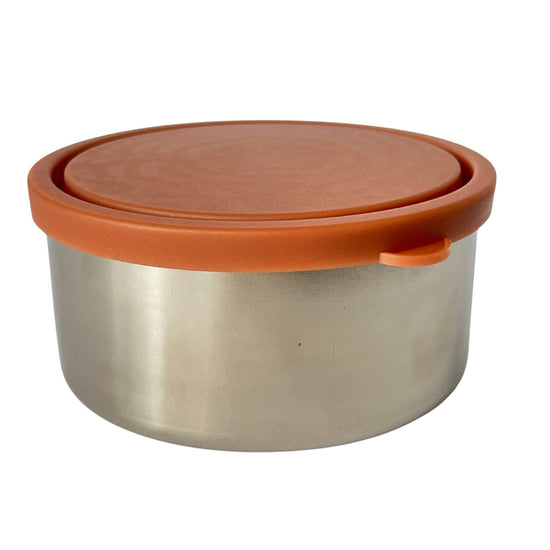 ever eco stainless steel nesting round containers set of 3 - clay, honey and olive in colour