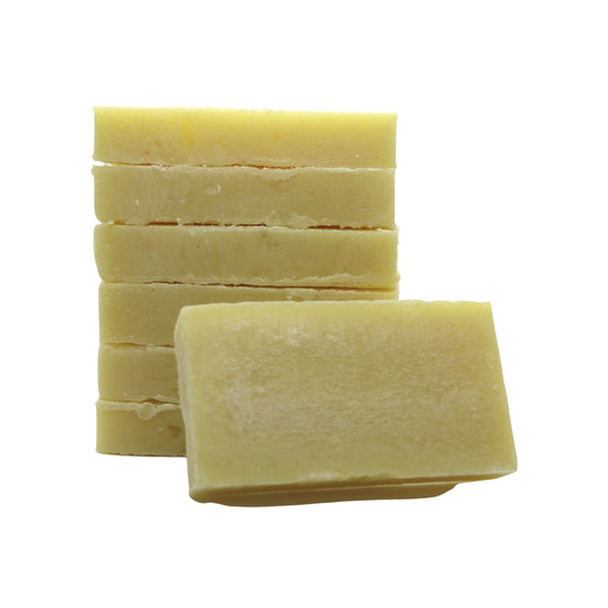 moss & pear solid conditioner bar organic cacao butter wrapped brown paper with twine