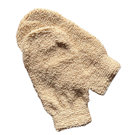 Ramie fibre natural exfoliating mitt for body - made from natural plant-based fibre